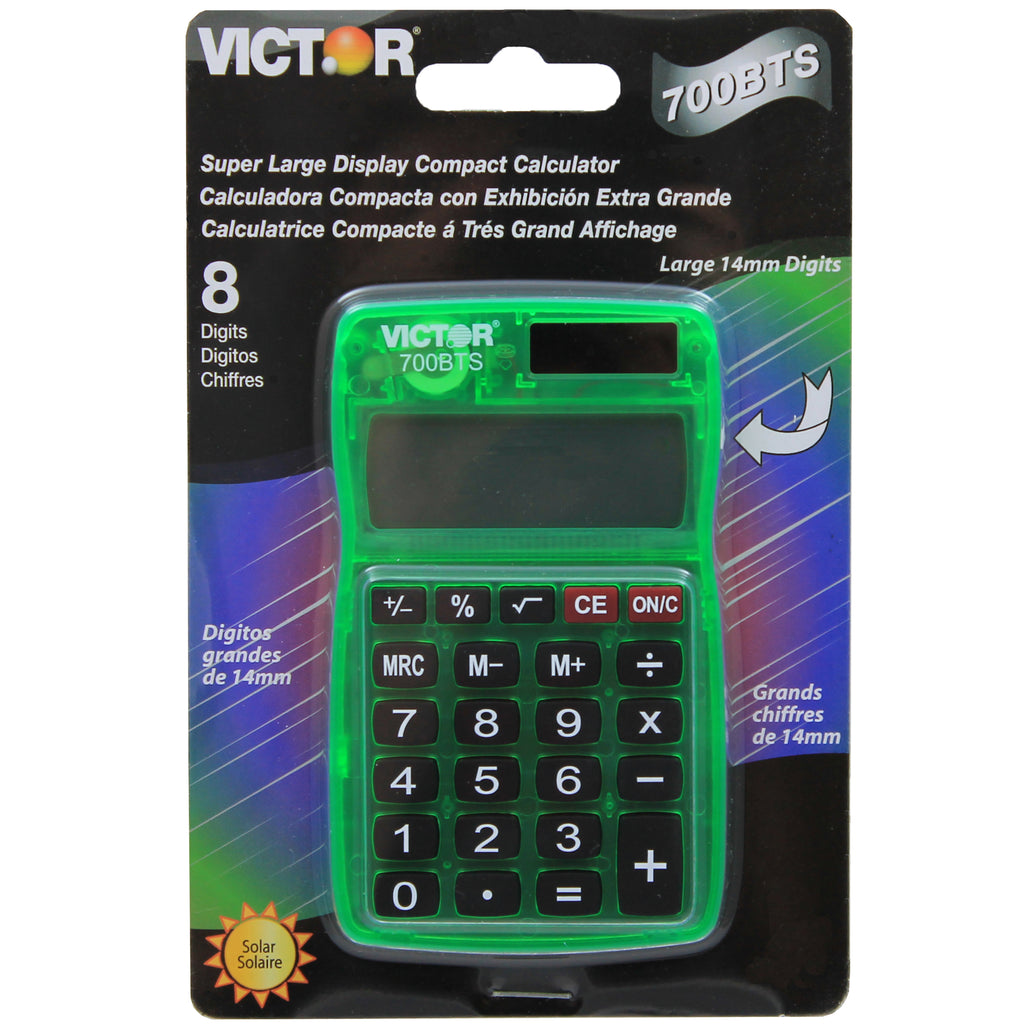 Victor Technology Dual Power Pocket Calculator