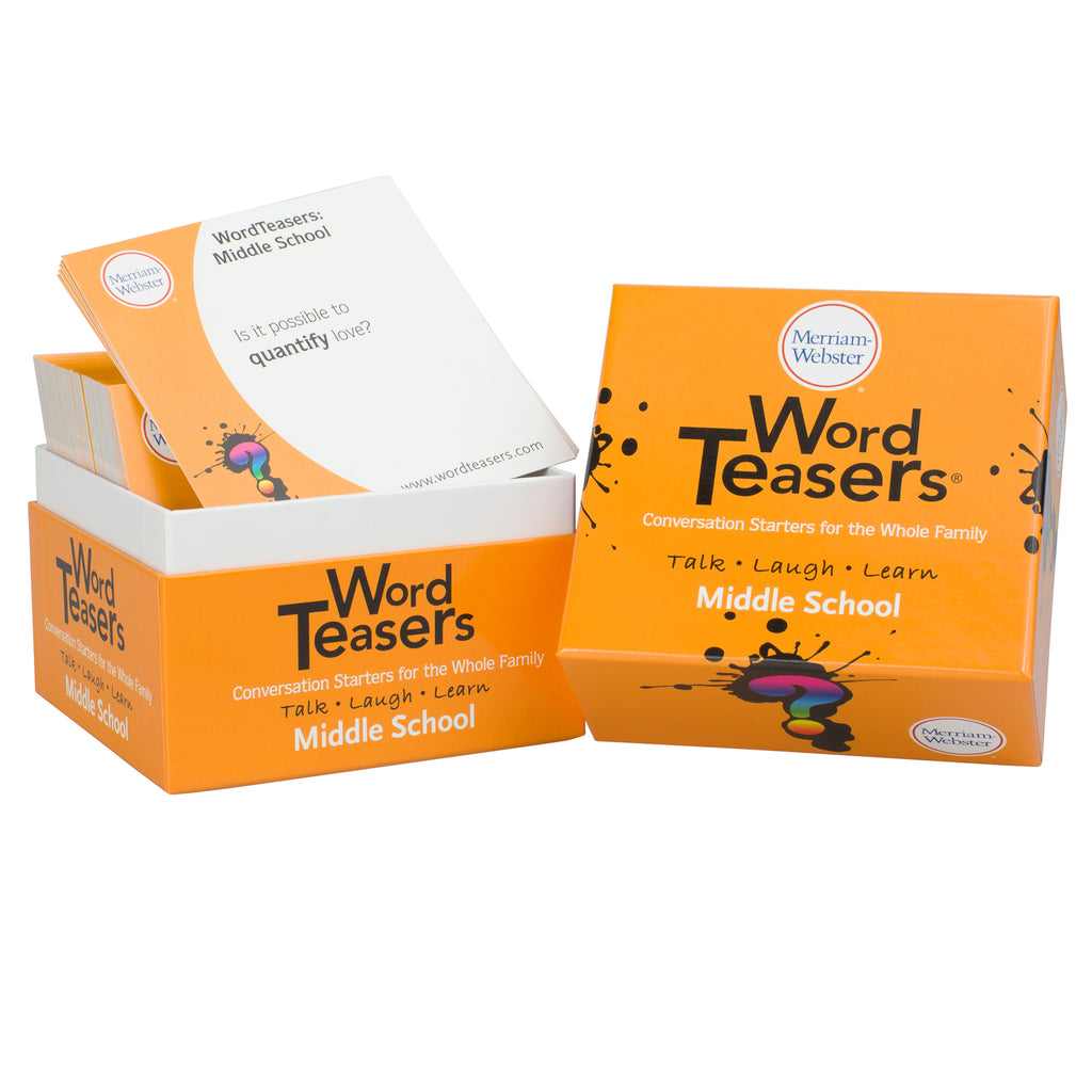 WordTeasers Merriam-Webster Word Teasers Conversation Starters: Middle School
