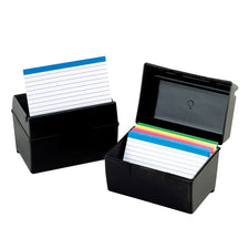 Oxford Plastic Index Card Boxes 3 x 5