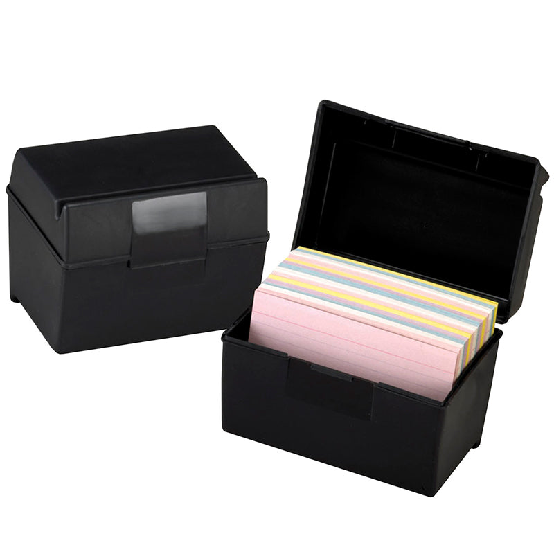 Oxford Plastic Index Card Boxes 4 x 6
