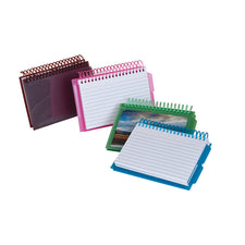 View Front Spiral Index Cards 3 x 5 Poly Cover