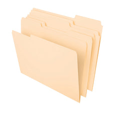 File Folders Letter 1/3 Cut Tab, 100 Per Box