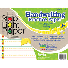 Stop Light Handwriting Practice Paper, 50 Sheets