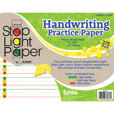 Stop Light Handwriting Practice Paper, 375 Sheets