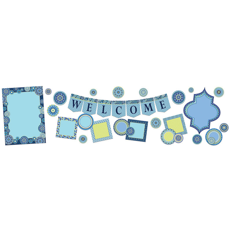 Blue Harmony Welcome Bulletin Board Set