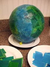Paper Mache Globes for Earth Day!