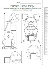 Printable Easter Measuring Activity