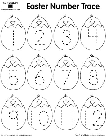 Easter Number Trace