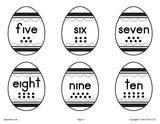 Printable Easter Matching Game & Activity Numbers 1-10!