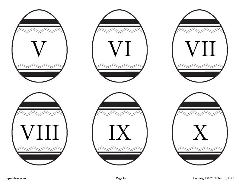 Printable Easter Matching Game & Activity Numbers 1-10!