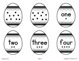 Printable Easter Matching Game & Activity Numbers 1-10!