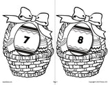 Printable Easter Matching Game & Activity Numbers 1-10!