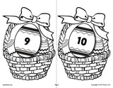 Printable Easter Matching Game & Activity Numbers 1-10!