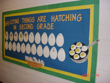 Making Things "Egg-Citing"! Back-to-School Bulletin Board Idea