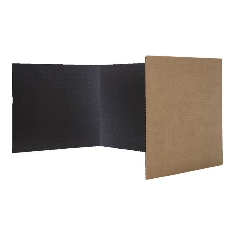 Black Corrugated Privacy Shield, 24 Pack 