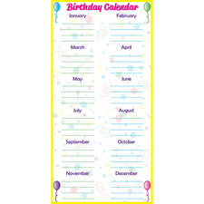Frameworks™ Dry Erase Low Tac Birthday Calendar, Vertical