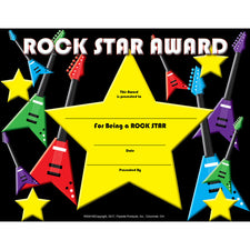 Rock Star Certificate 