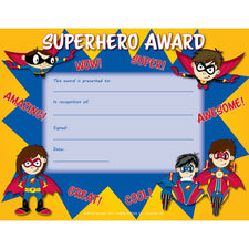 Superhero Certificate 