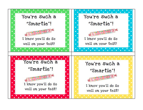FREE Printable Smartie Testing Notes