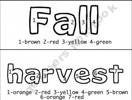Fall Color-By-Number