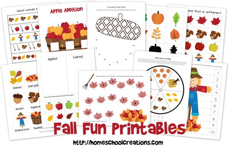 Fall Fun Learning Printables SupplyMe