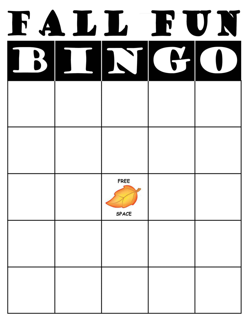 FREE Printable Fall Bingo Game!