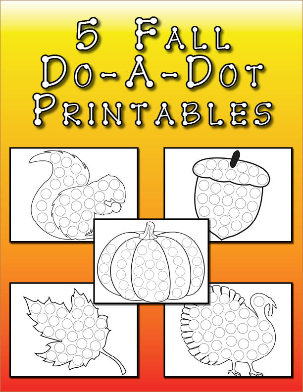 Shapes Dot Painting {Free Printable} - The Resourceful Mama