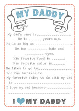 Father's Day Printable Questionnaire