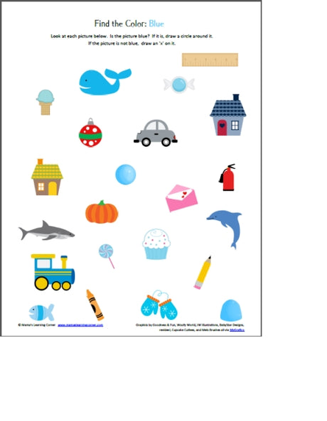 Find the Color' Worksheets