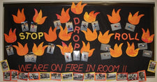 On Fire in Room 11! - National Safety Month Bulletin Board