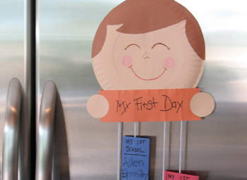 My First Day of School Keepsake