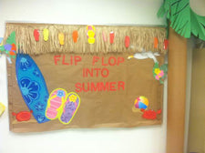 "Flip Flop Into Summer" Bulletin Board Idea