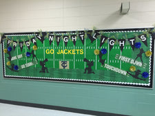 Friday Night Lights - Football Themed Bulletin Board Idea