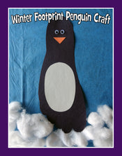Footprint Penguin - Winter Craft for Kids