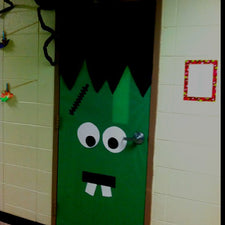 Halloween Frankenstein Classroom Door Decoration