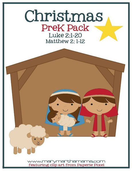 FREE 28-Page Printable Christmas PreK Pack!