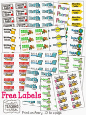 Fabulous FREE Labels To Keep Your Kiddos Organized!