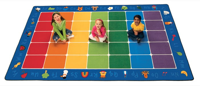Carpets for Kids Fun With Phonics Alphabet Classroom Circle Time Rug, 8 ...