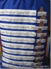 Gingerbread Number Word Literacy Center
