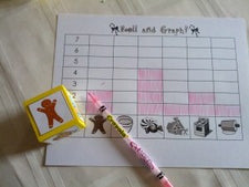 Gingerbread Roll & Graph Game Printable