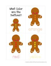 Gingerbread Themed Skill Worksheets