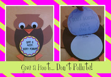 Give A Hoot, Don't Pollute! - Earth Day Bulletin Board