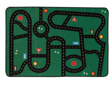 Go-Go Driving Road KID$ Value Discount Play Room Rug, 4' x 6' Rectangle