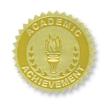 Gold Embossed Certificate Seals, Academic Achievement