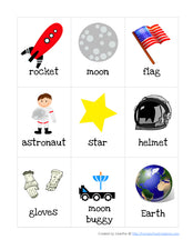 Astronaut Preschool Skill Worksheets