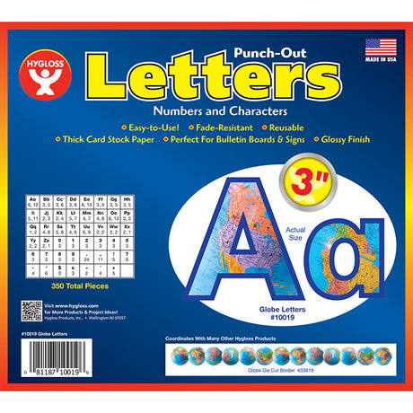 Globes 3" Bulletin Board Letters