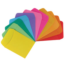 Library Pockets, Assorted Colors, 30 Count