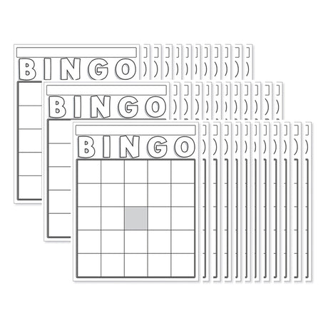 Blank Bingo Cards, White 