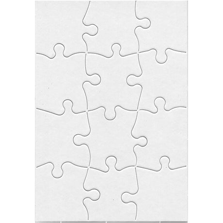 Compoz-A-Puzzle, 5.5" x 8" Rectangle (12 Pieces) 