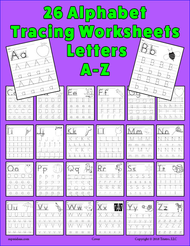 Alphabet Worksheets Bundle - 570+ Pages of Printable Alphabet Activities and Worksheets!